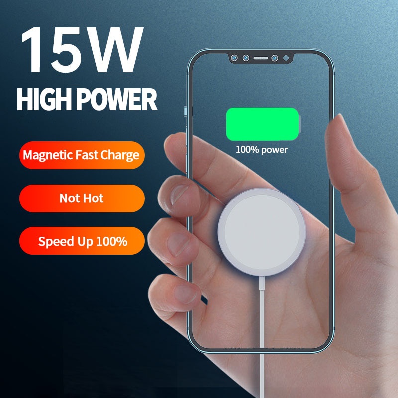 Sạc Nhanh Không Dây 15w Cho Apple Iphone 12 Mini 12 11 Pro Xs Max Xr