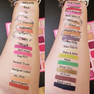 (THANH LÝ) Phấn Mắt Morphe x Jeffree Star Palette. Màu Mắt Hồng, Nhiều Màu