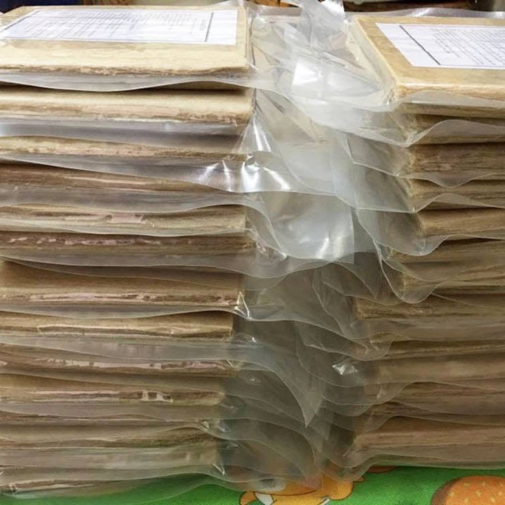 Lá ram hà tĩnh hút chân không loại 1, Bánh ram hà tĩnh đóng gói hút chân không, lá ram dẻo dễ quấn