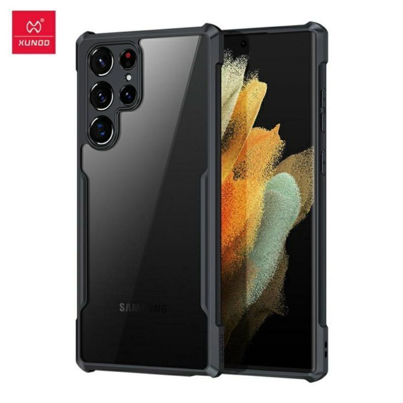 Ốp lưng XUNDD Samsung S22 ULTRA / S22 / S22 PLUS/ S20 / S20+ / 20 Ultra, Viền TPU, Mặt lưng trong, Chống sốc - Đen