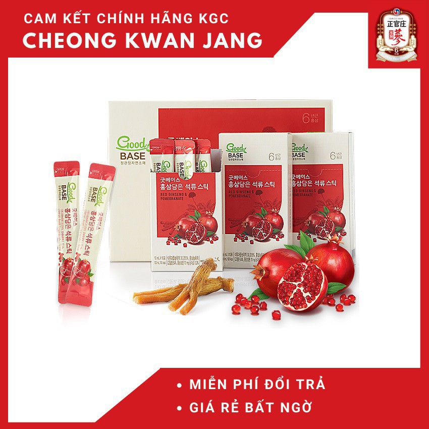 Good Base Hồng sâm chứa lựu Cheong Kwan Jang - Chống lão hóa, làm đẹp da, tốt cho phụ nữ, date 12/2021