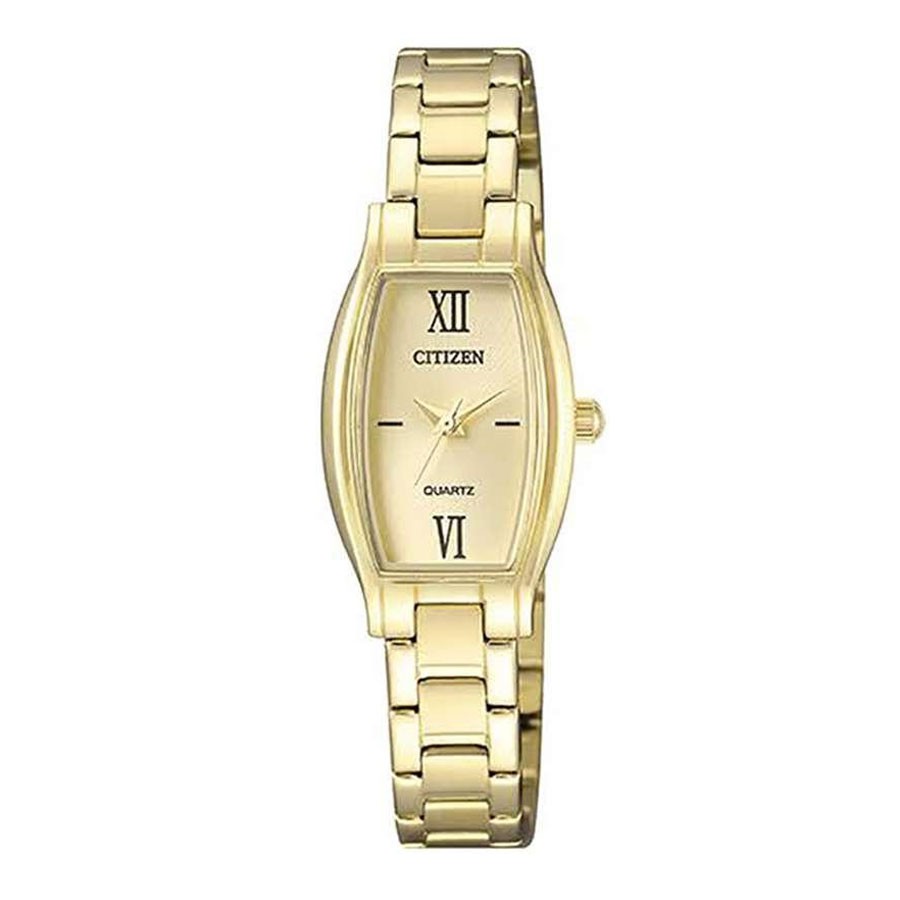 Đồng Hồ Nữ Citizen Dây Thép Không Gỉ EJ6112-52P - Mặt Vàng