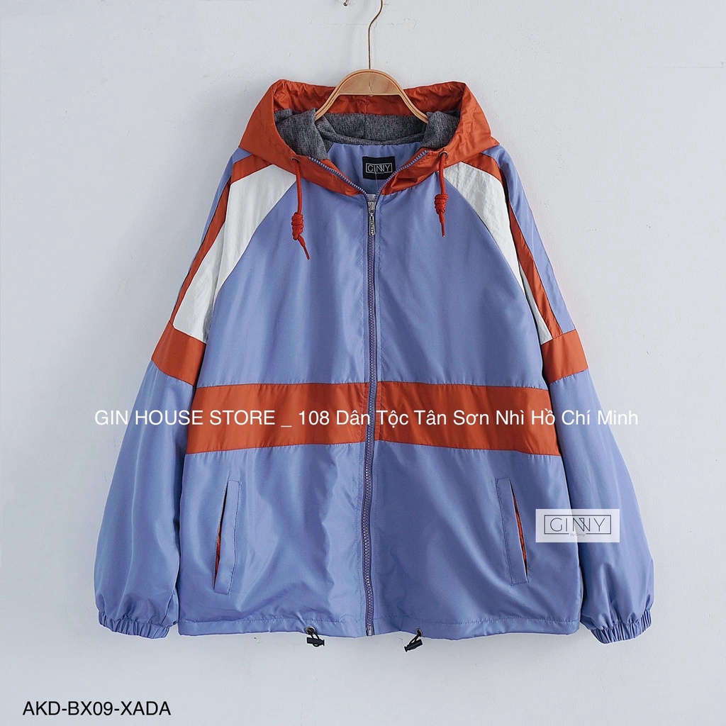 Áo khoác dù phối Mixxi BX-09, áo khoác gió, áo đi nắng, áo 2 lớp chất nhẹ và thoáng, áo khoác mặc cặp với mẹ | MIUCO