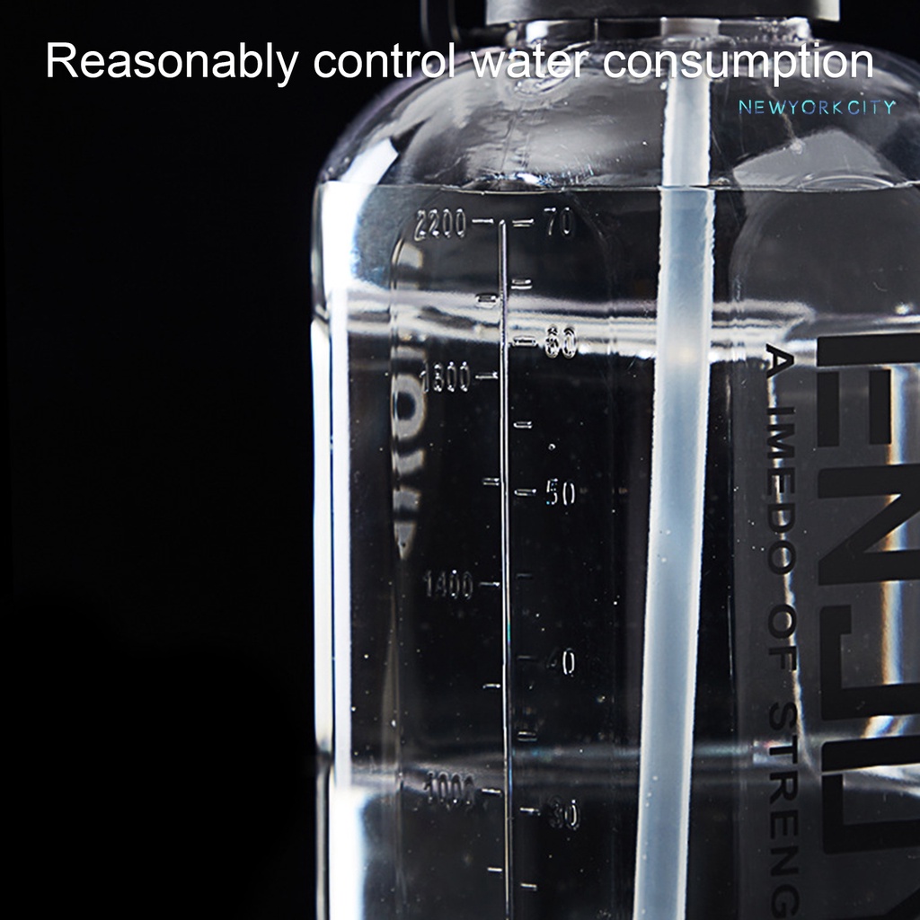 Bình Nước Thể Thao 2200ml Có Ống Hút Tiện Dụng