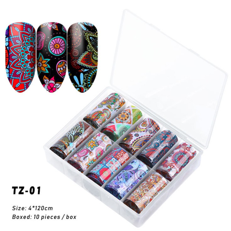 Foil dán móng TZ0236 (10 cuộn)