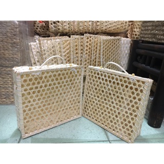 Hộp tre đan thủ công, hộp quà tết thủ công
