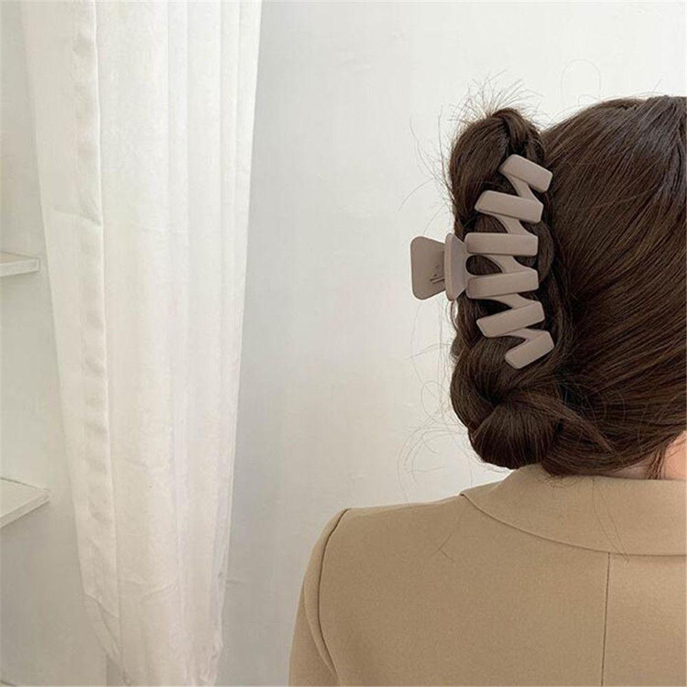 Kẹp Tóc Càng Cua Màu Trơn Họa Tiết Da Báo