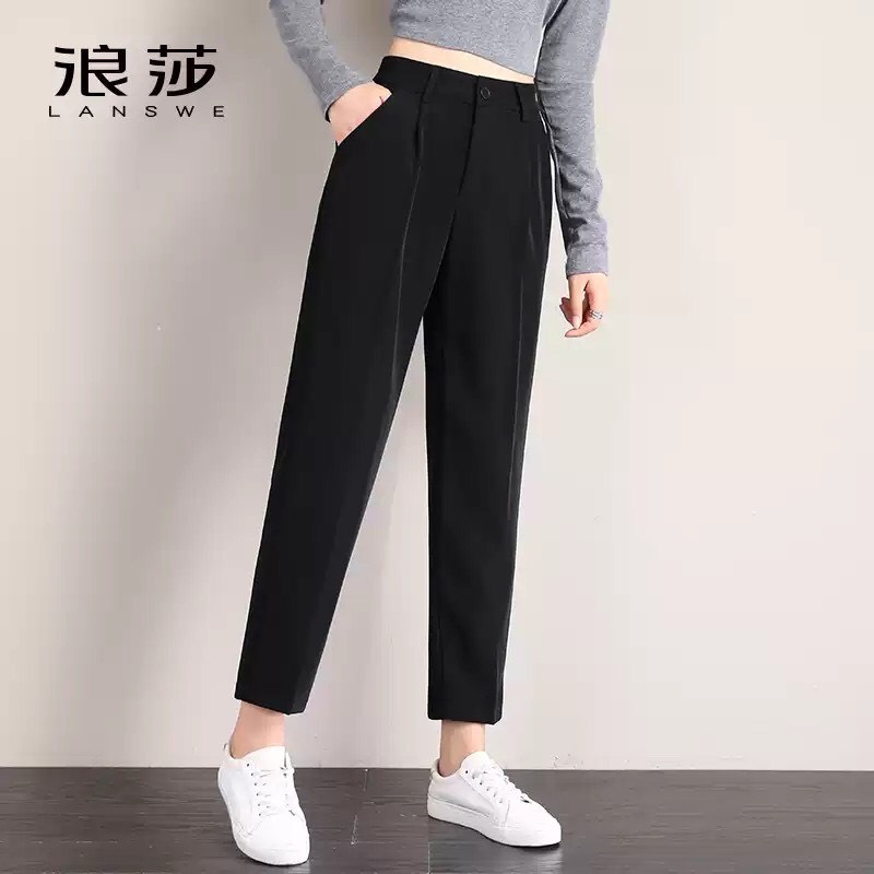 Quần vải baggy công sở dáng đứng fom đẹp