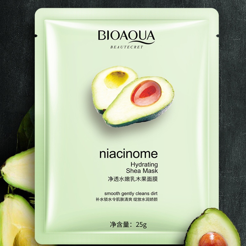 [Hàng mới về] Mặt nạ collagen chiết xuất từ bơ chống lão hóa dưỡng ẩm chăm sóc da mặt tiện dụng