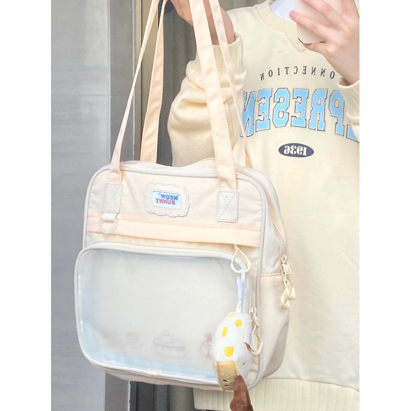 Túi tote canvas Sức Chứa Lớn In Hình Món Tráng Miệng Dễ Thương Cho Học Sinh Sinh Viên