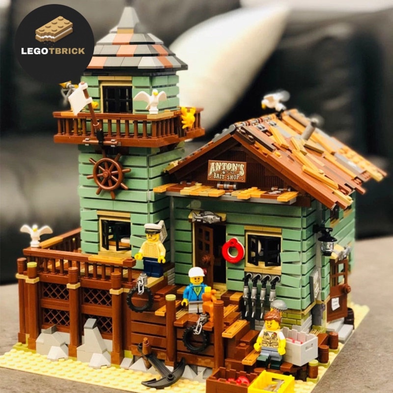 Đồ chơi lắp ráp mô hình thông minh Nhà cá - IDEAS Nhà câu cá vui vẻ Tbrick - nonlego