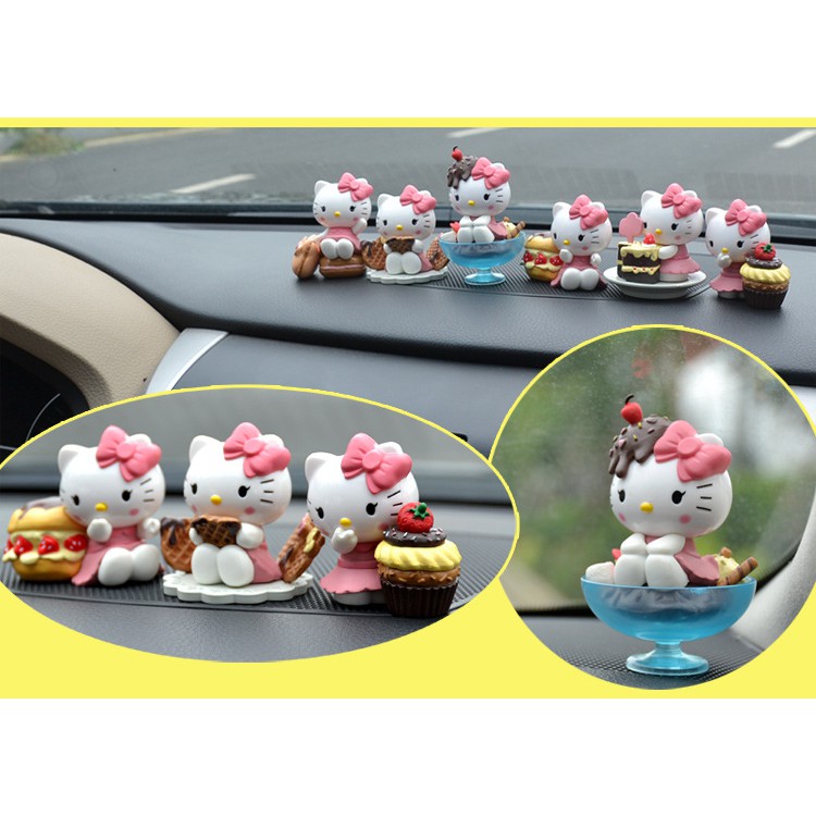 [FREESHIP] Mô hình HELLO KITTY trang trí ô tô - góc làm việc