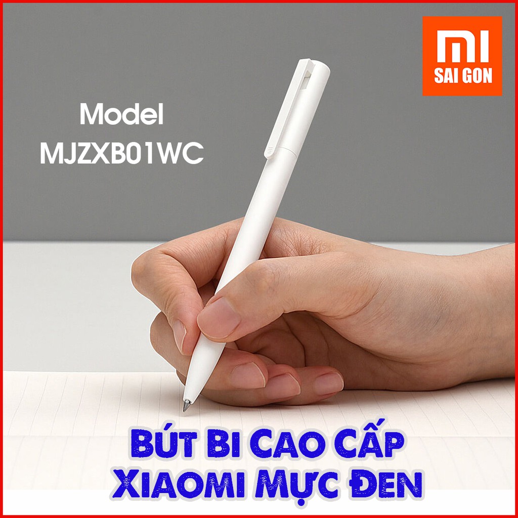 Bút Bi TRẮNG Cao Cấp Xiaomi Mực Đen ( 1 cây )