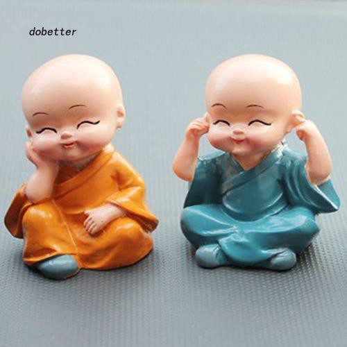 Set 4 tượng chú tiểu mini dễ thương dùng trang trí