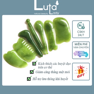 Dụng cụ massage 7 món, bộ dụng cụ bấm huyệt cạo gió dưỡng sinh