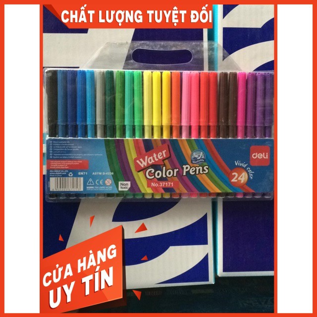 Bút dạ màu 24 màu deli