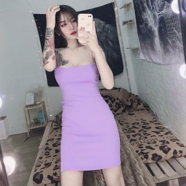 Đầm ôm body 2 dây siêu hot tự tin khoe dáng dẹp