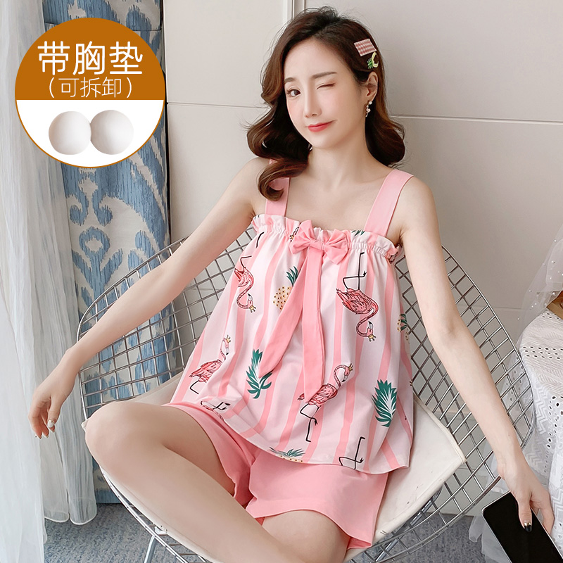 Bộ Đồ Ngủ Hai Dây Đáng Yêu Ngọt Ngào Cho Nữ Size M-Xxxl | BigBuy360 - bigbuy360.vn