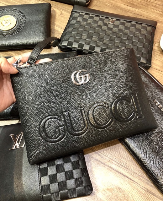 Ví cầm tay Nam Nữ da có sẵn.!! Cluth da