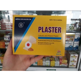 Miếng dán mụn cóc mụn cơm plaster hộp 5 gói 20 miếng