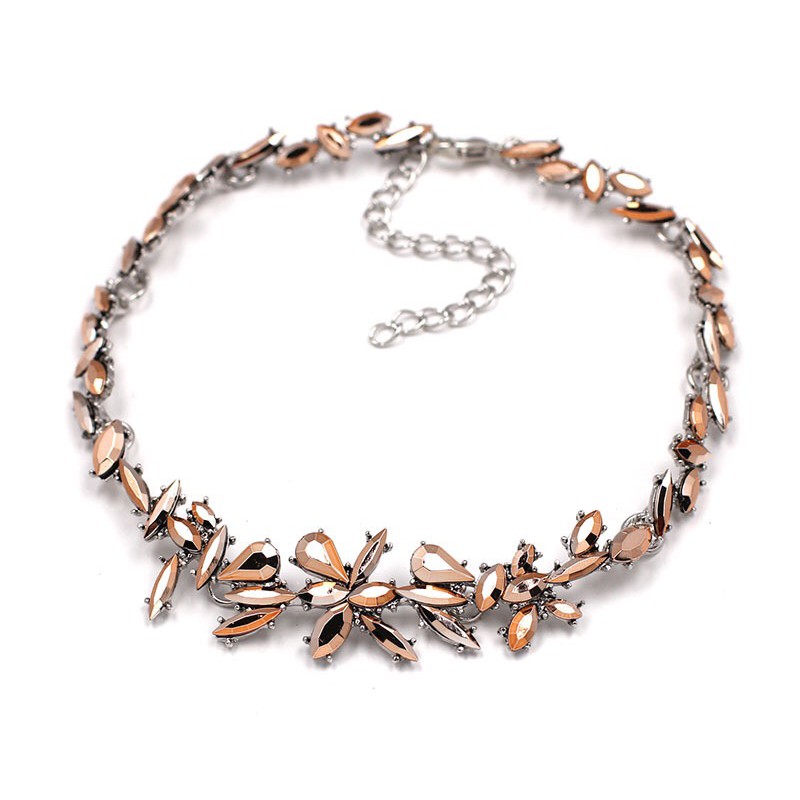 Vòng cổ choker đá vàng sang chảnh - D377