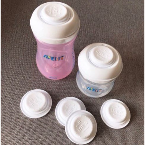 Nắp chặn cho bình sữa Philips Avent Natural chính hãng - Nắp đậy bình sữa chống tràn an toàn cho bé không BPA