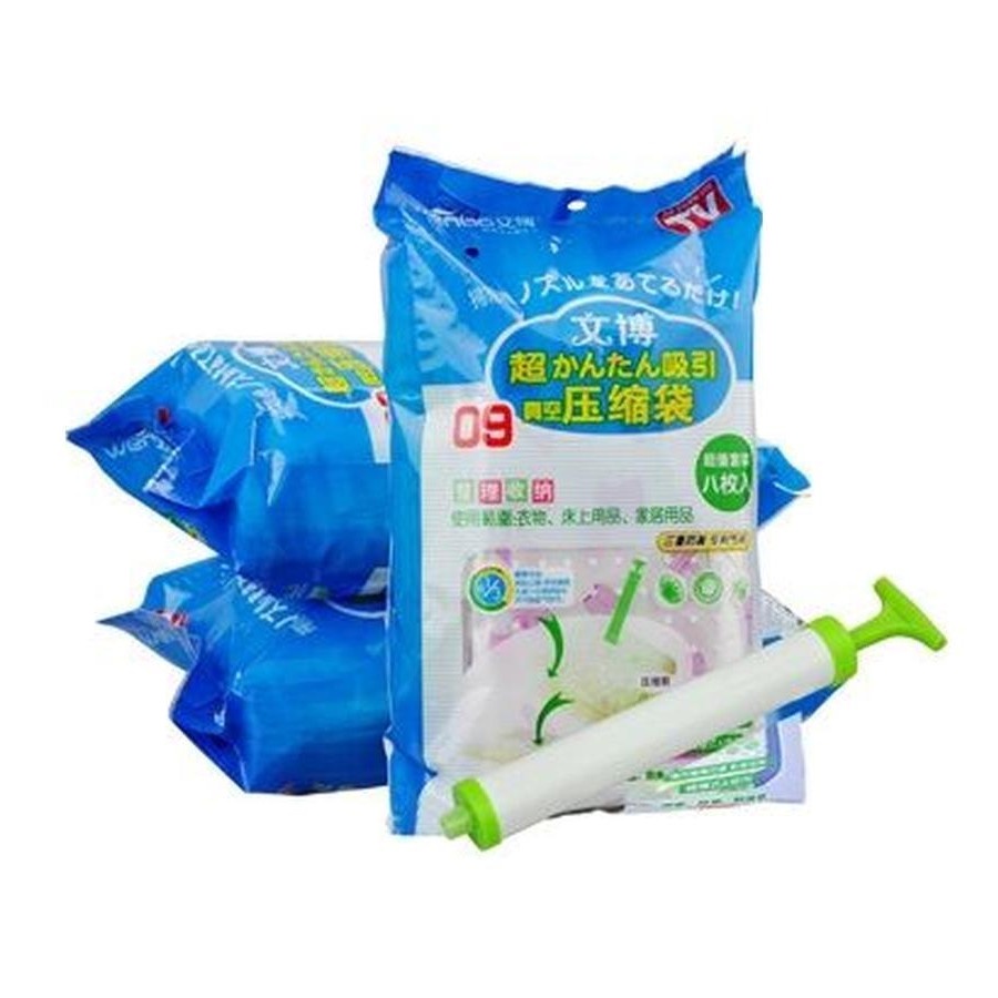 Máy hút chân không quần áo, túi hút chân không chăn màn quần áo, tặng kèm 10 túi hút các cỡ