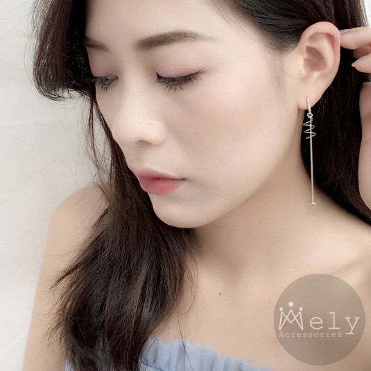 BÔNG TAI BẠC DÀI - MELY 1036