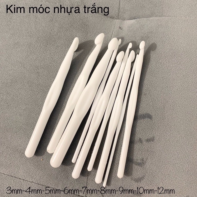 Kim móc len nhung đũa - kim móc nhựa