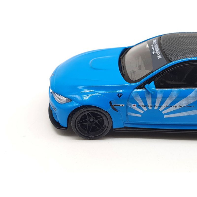 Xe Mô Hình LB*WORKS BMW M4 BaBy Blue LHD 1:64 Mini GT ( Xanh Biển)