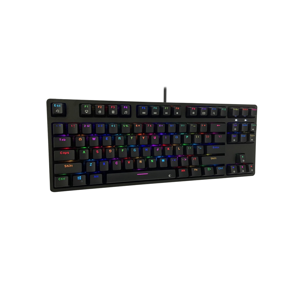 Bàn phím cơ gaming E-dra EK387L RGB I Huano switch I USB Type C I version 2022 - Hàng chính hãng