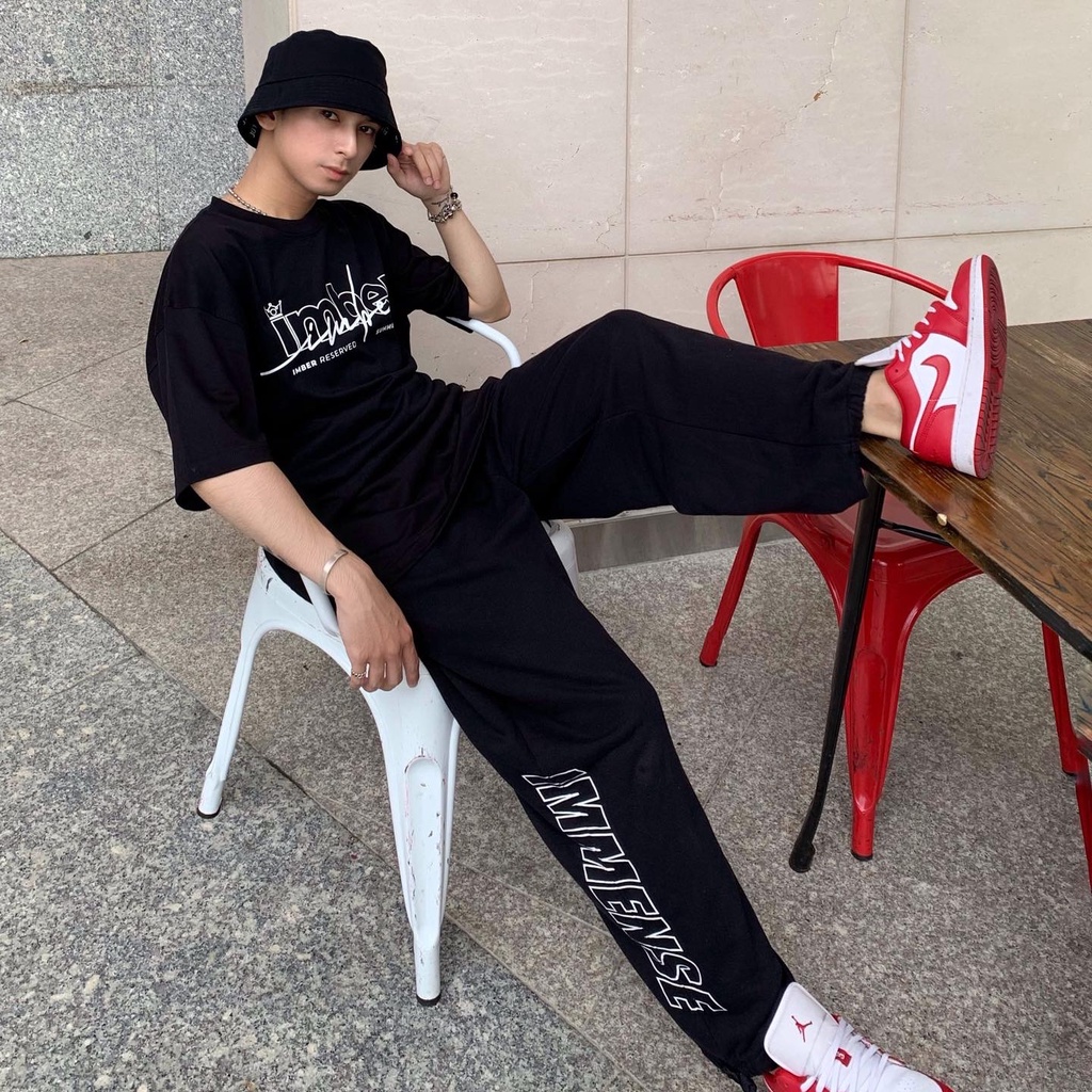 ÁO THUN DOUBLE IMBER TEE/BLACK