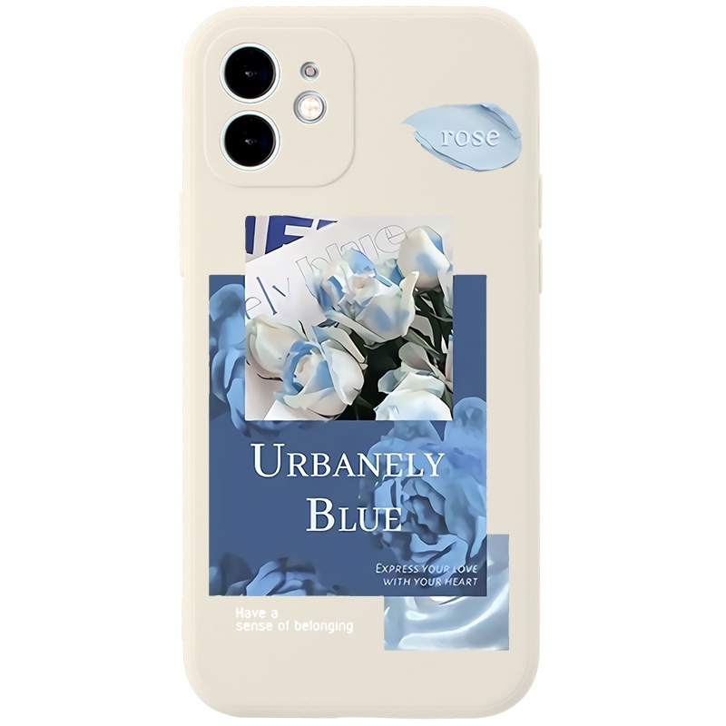 Ốp lưng JURSUE mềm viền vuông dễ thương đẹp cho iPhone 13 12 11 Pro Max SE 2020 X XR XS 8 7 ip 6S 6 Plus Y2041