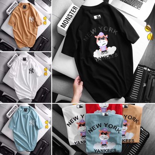 Áo thun ny, áo phông MLB ny, new york dáng Unisex - JUSTINSHOP