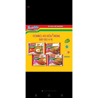 mì indomie thùng 40 gói đủ vị