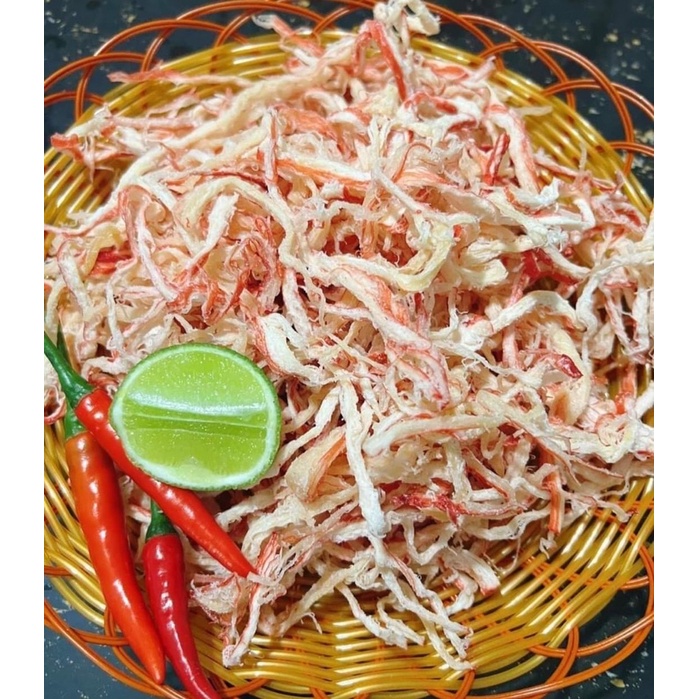 Mực xé sợi hấp nước dừa chuẩn Thái 300g