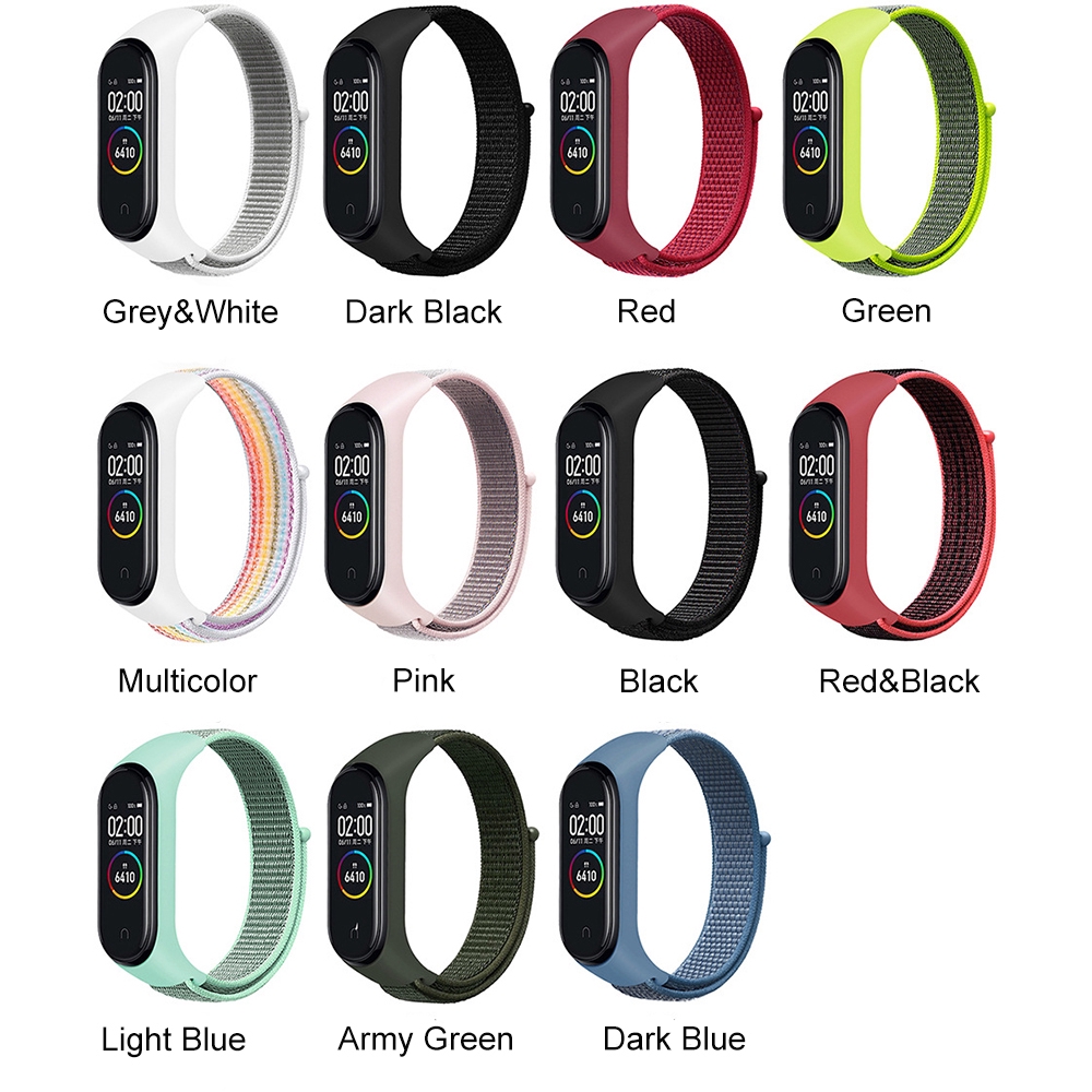 Dây Đeo Bằng Nylon Thay Thế Cho Đồng Hồ Thông Minh Suqi Xiaomi Mi Band 3 4