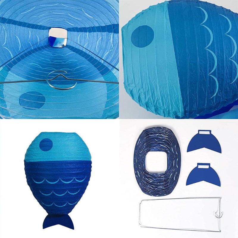 Lồng Đèn Giấy Hình Cá Trang Trí Tiệc