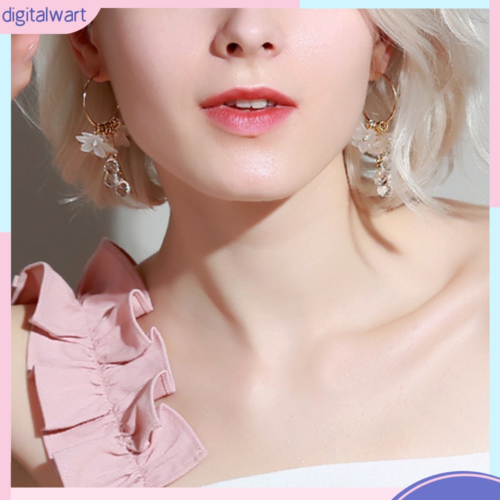 Hoa tai dáng dài thời trang phong cách thanh lịch cho nữ