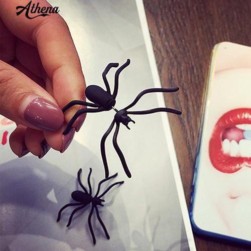 1 Khuyên Tai Hình Nhện Đen Cá Tính Cho Nữ