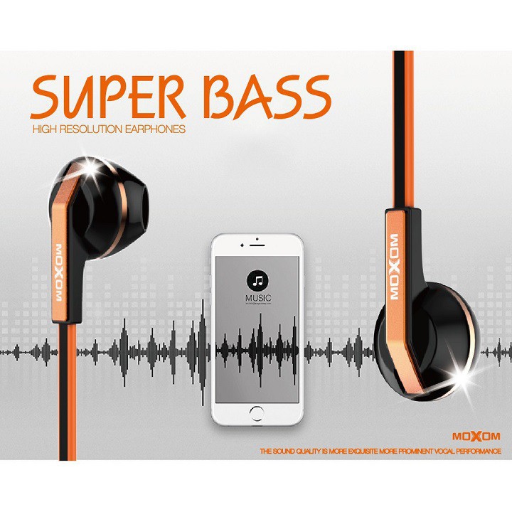 Tai Nghe Super Bass Chuẩn Hàng MOXOM Dòng MH-08 Chính Hãng Có Hộp Thế Hệ 2019
