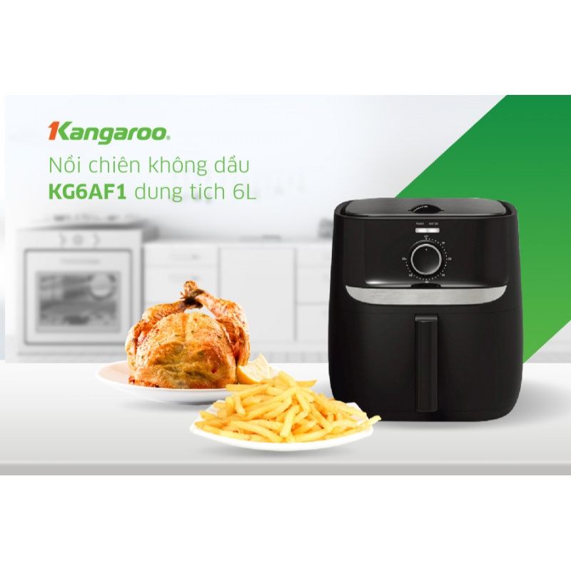 NỒI CHIÊN KHÔNG DẦU KANGAROO KG6AF1 ( 6 LÍT - 1700W )