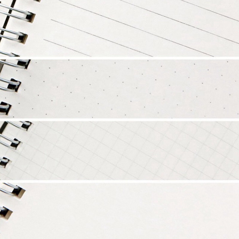 Sổ lò xo bìa trong sổ tay planner bullet journal(tặng kèm sticker)