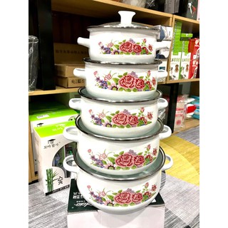 Bộ nồi men sứ cao cấp hàng nội địa chất lượng cao