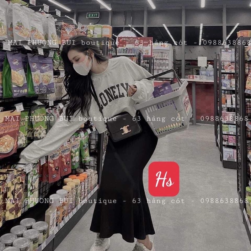 Sét áo LOVELY + chân váy đuôi cá HS6