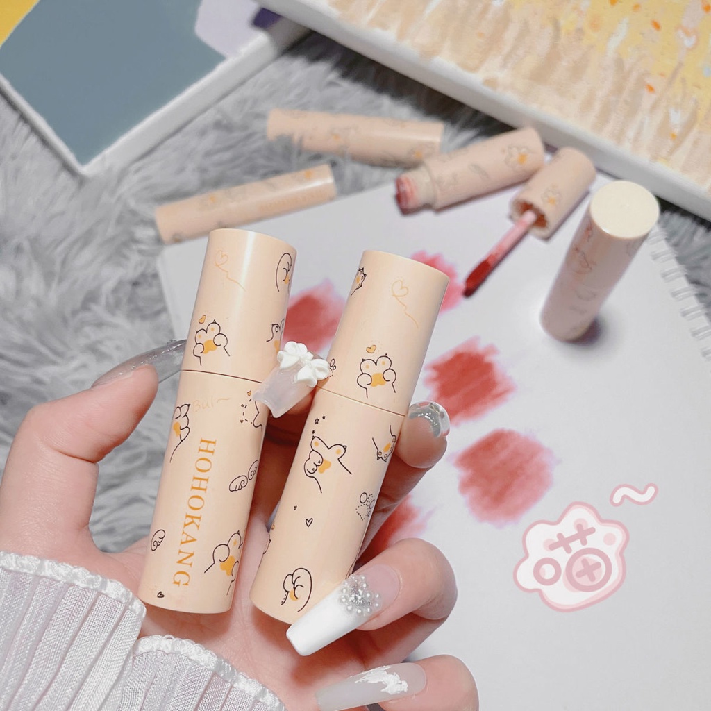 Son Môi Nhung Lì Chống Thấm Nước Hình Móng Vuốt Mèo Độc Đáo