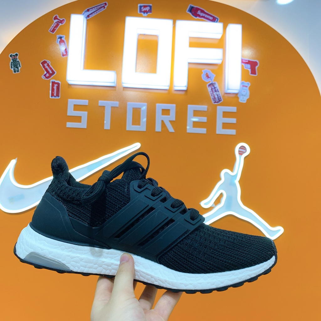 Giày Sneaker Ultra boost 4.0 Đen Trắng - Giiaayf Thể Thao Nam Nữ Chạy Bộ Tập Gym