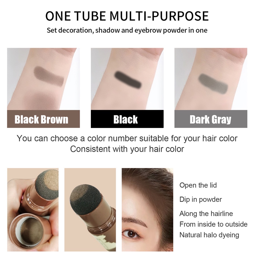 [Hàng mới về] Phấn che chân tóc và tạo hình kiểu chân mày tiện dụng