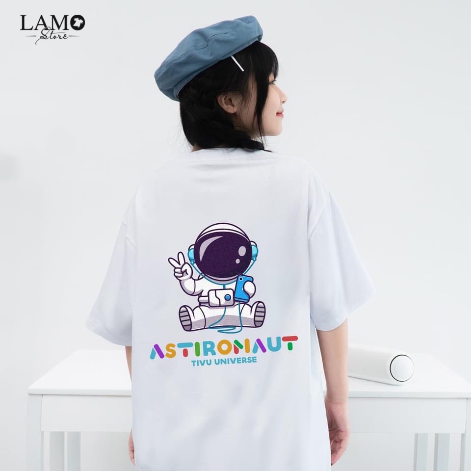 Áo ASTIRONAUT dáng over size, áo thun unisex nam nữ - lamo- V55
