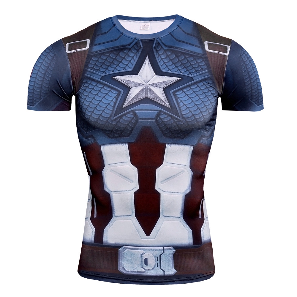 Áo Thun Nam Ngắn Tay In Hình 3d Avengers